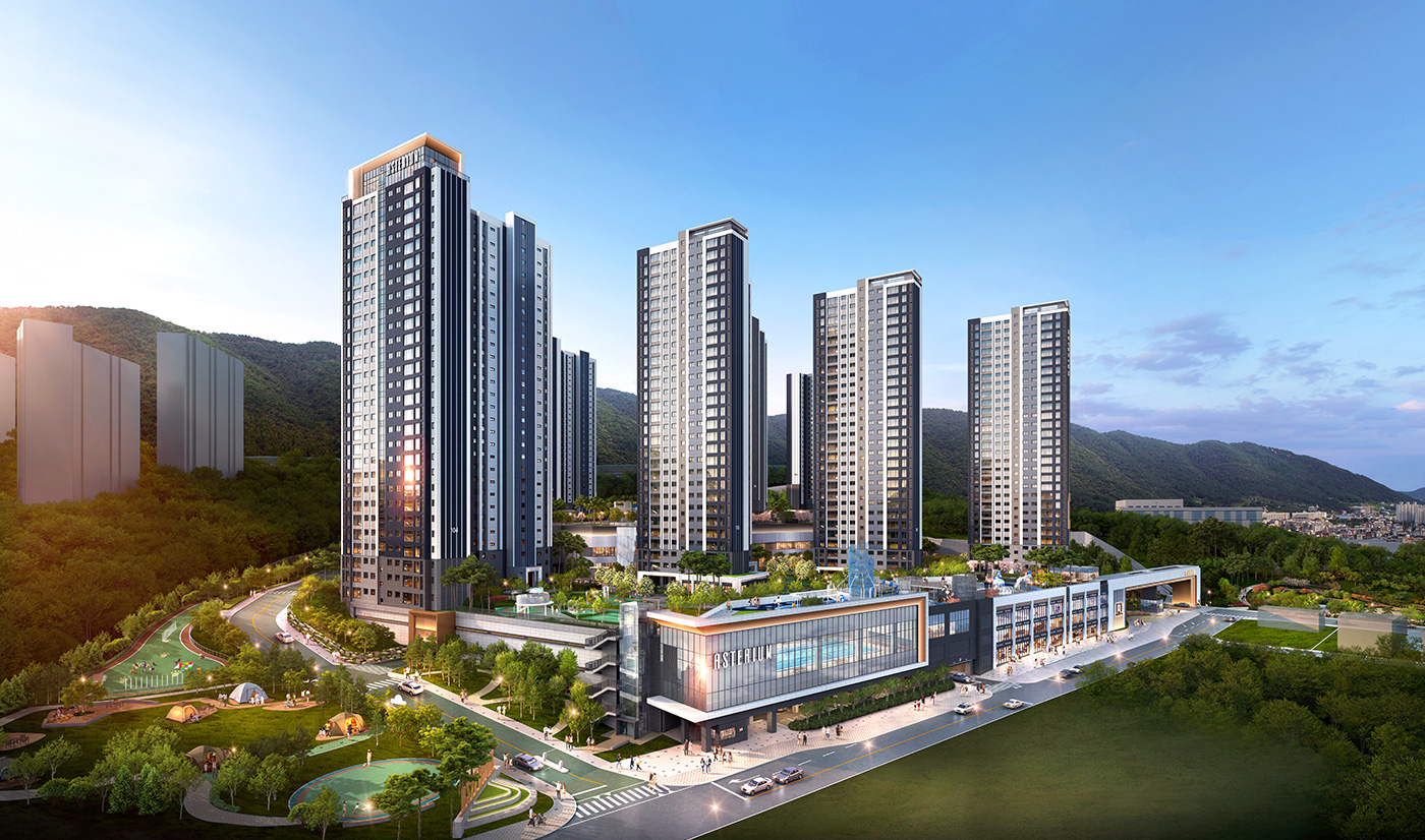 센트레빌 아스테리움 거제 · 현장 조감도